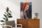 Картина олією Думи 60 на 80 на полотні 10076 фото